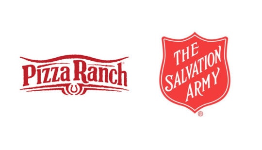 Pizza Ranch and The Salvation Army logos